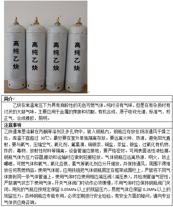 高純乙炔